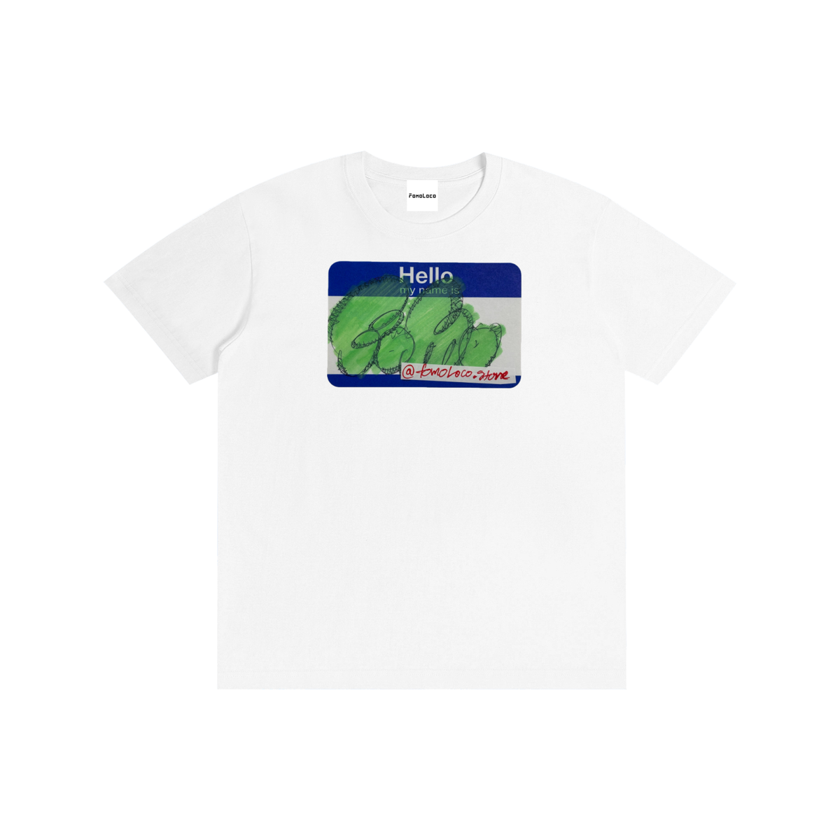 short sleeve "Hello my name is" tee
