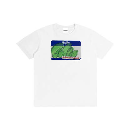 short sleeve "Hello my name is" tee